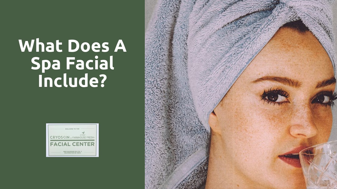 What does a spa facial include?